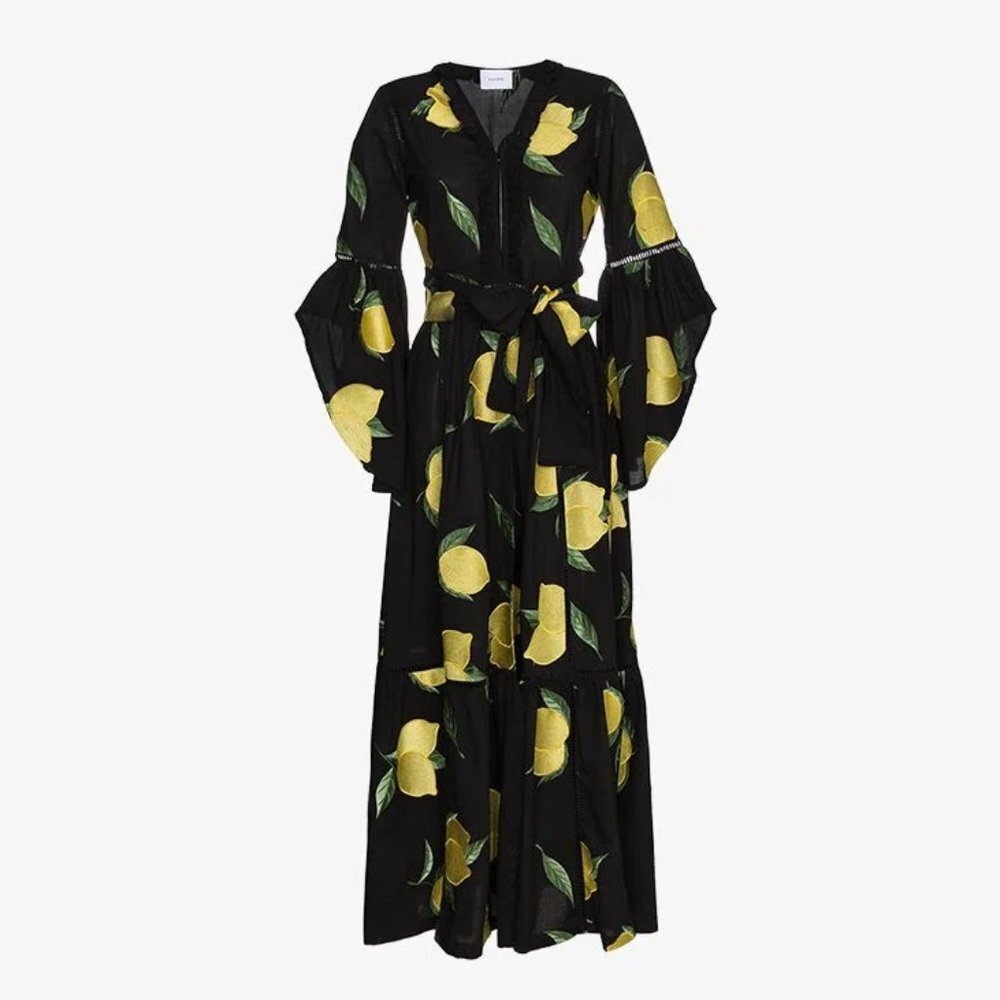 WE ARE LEONE Amalfi Embroidered Robe Size XS